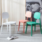 Contemporary Style Open Back Plastic Dining Side Chair for Home