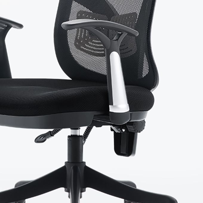 Modern Fixed Arms Desk -stoel Ergonomische taakstoel voor kantoor