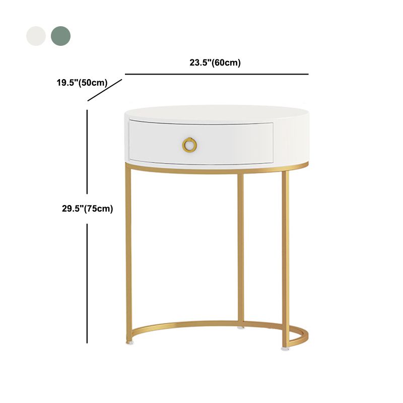 Tavolo da toeletta da toeletta per trucco bianco/verde con cassetto 19,68 "W x 29.52" H