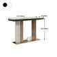 33.46 "Mesa de consola de piedra rectángulo de scratch Resistan Accent Table