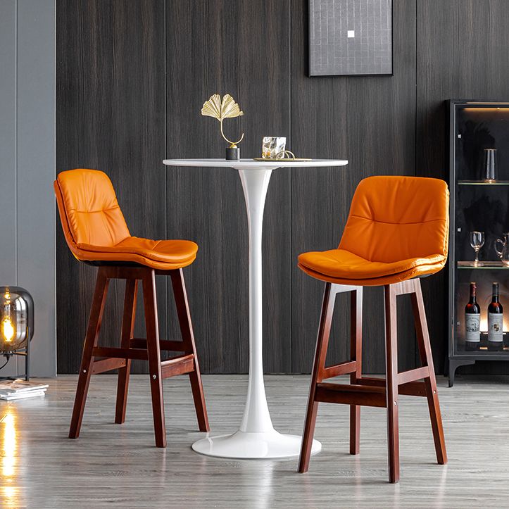 Modern Armless Backrest Counter Stool Wood Milk Tea Shop Bar Stool with Leather Cushion Clearhalo 'Bar Furniture' 'Bar Stools' 'bar_stools' 'furn' 'furn_bar_stools' 'furniture_bar_stools' 'Kitchen & Dining Furniture' 'kitchen&dining_furn' 'kitchen' 'kitchen_furn' Furniture' 1200x1200_74f0a72d-b86f-40b8-a93e-d157caad3606