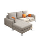 33.46" Tall Modern Linen Sectional/Sofa with Pillowed Back Cushions Clearhalo 'furn' 'furn_sectionals' 'Furniture' 'Living Room Furniture' 'Sectionals' 1200x1200_74f0b3ea-418a-4889-94c8-0f4b60d25084