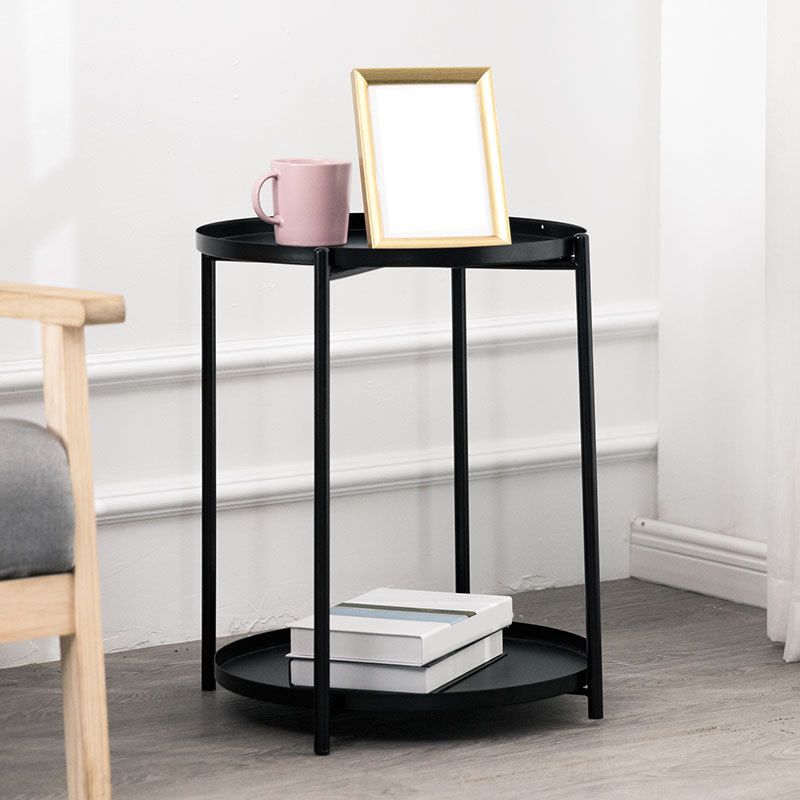 Tavolo da gamba a croce superiore del vassoio tavolino rotondo contemporaneo