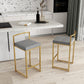 Nordic Backrest Armless Counter Stool Iron Kitchen Bar Stool with Cushion and Pedal Clearhalo 'Bar Furniture' 'Bar Stools' 'bar_stools' 'furn' 'furn_bar_stools' 'Furniture' 'Kitchen & Dining Furniture' 1200x1200_74f2e2c6-1e52-453d-9b83-c0cf7e6e98a4