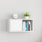 Scandinavian Manufactured Wood Floating Bookcase 9-inch Wide Bookshelf