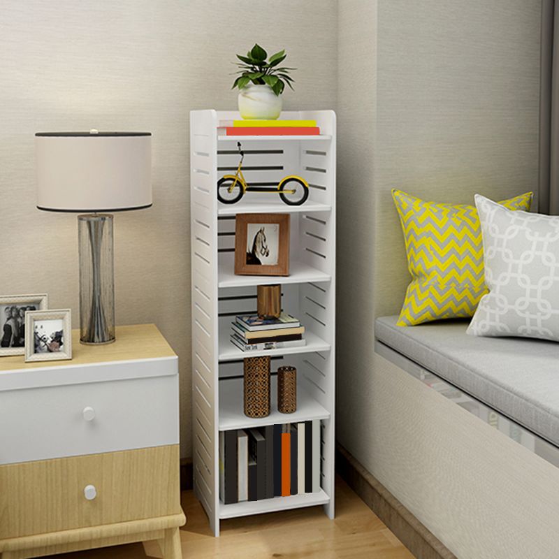 11.81"W Bookcase Contemporary Style Pure White Bookshelf for Home Office Clearhalo 'Bookcases' 'furn' 'furn_bookcases' 'Furniture' 'furniture_bookcases' 'Office Furniture' 1200x1200_74f5773c-6f4c-4502-95e7-51959aa0f959