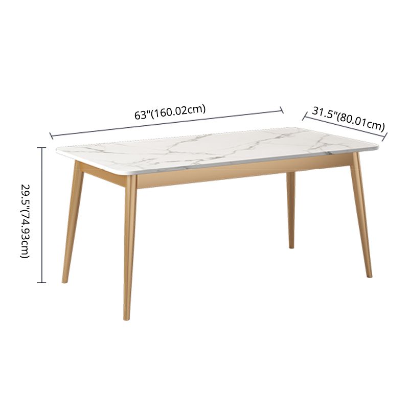 Modern Style Sintered Stone Standard Dining Set White Kitchen Dining Set with 4 Legs Base Clearhalo 'Dining Room Sets' 'Dining Tables & Seating' 'dining_room_set' 'furn' 'furn_dining_room_set' 'Furniture' 'furniture_dining_room_set' 'Kitchen & Dining Furniture' 'kitchen&dining_furn' 'kitchen' 1200x1200_74f70587-691e-4bc1-9336-9654d6c70f92