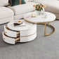 Modern Coffee Table Frame 2 Piece Nesting Tables with Golden Legs Clearhalo 'Coffee & Accent Tables' 'Coffee Tables' 'coffee_tables' 'furn' 'furn_coffee_tables' 'Furniture' 'Living Room Furniture' 1200x1200_74f816ce-b8ce-4a29-9891-c5789986280c
