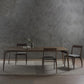 Mid-Century Modern Dining Table Solid Wood Kitchen Fixed Desk