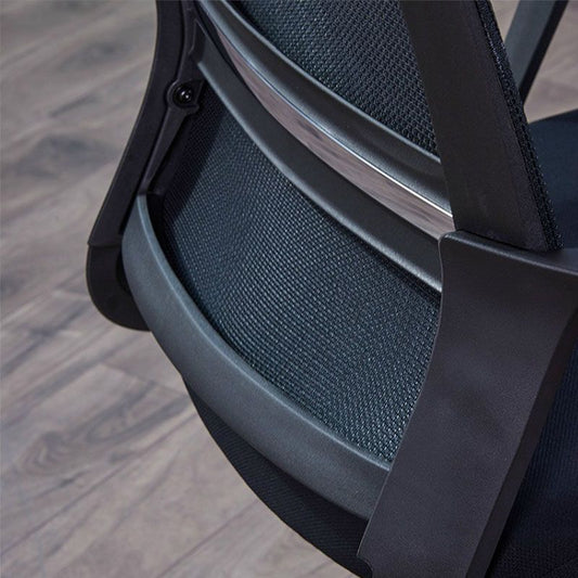 Wapens inbegrepen Black Frame Bureaustoel Geen pijnlijke mid-back stoel