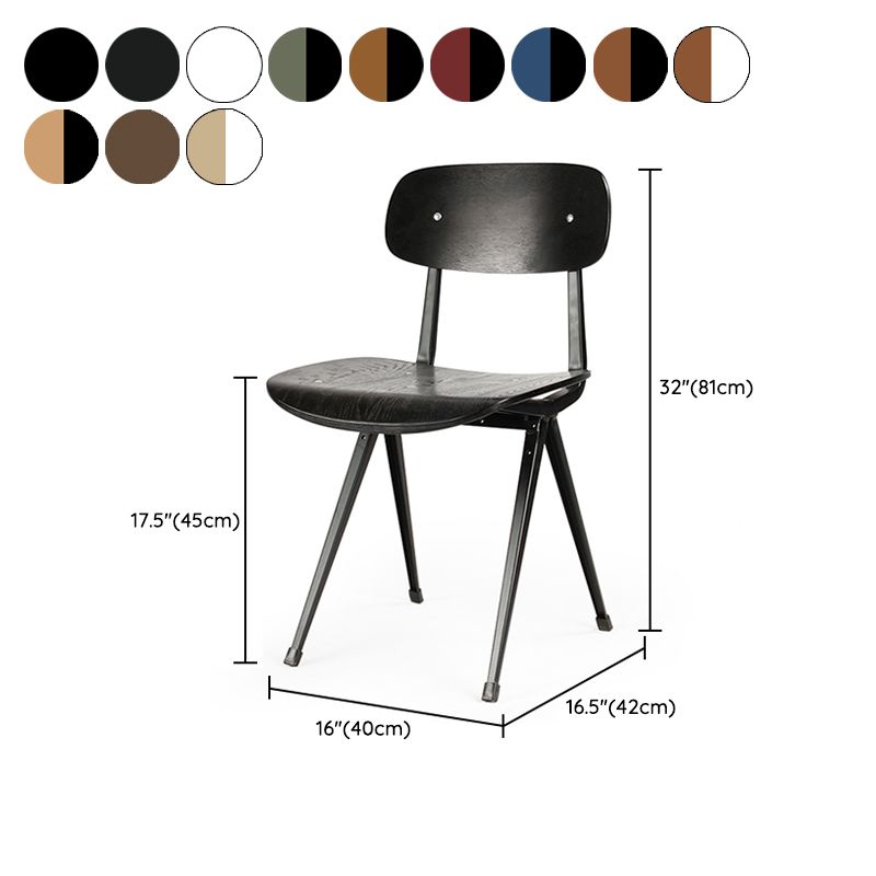 Sala da pranzo contemporanea aperta sedia da pranzo in metallo