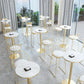 Glam Upholstered Counter Stool Low Back Stool with Gold Frame Clearhalo 'Bar Furniture' 'Bar Stools' 'bar_stools' 'furn' 'furn_bar_stools' 'Furniture' 'Kitchen & Dining Furniture' 1200x1200_74fa7342-a89e-4820-8192-1fc550f7680f