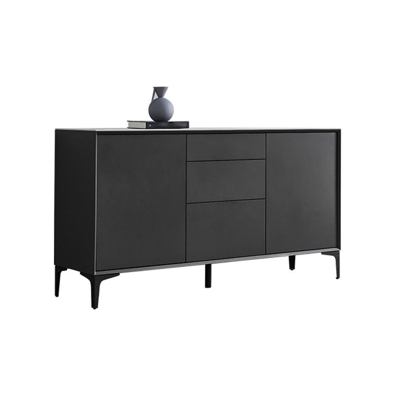 Sideboard per sala da pranzo contemporanea 3 cassetti e sideboard in pietra a 2 porte