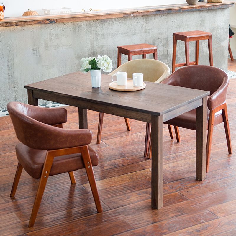 Modern Dining Arm Chair Upholstered Armchair with Wood Legs (Set of 2) Clearhalo ' kitchen&dining_furn' 'Dining Chairs' 'Dining Tables & Seating' 'dining_chair' 'furn' 'furn_dining_chair' 'Furniture' 'furniture_dining_chair' 'Kitchen & Dining Furniture' 'kitchen' 1200x1200_7501e6a1-03ef-4405-8147-ab0f25e52984