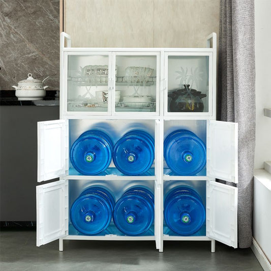 Server in metallo in metallo in metallo in metallo di vetro per sala da pranzo