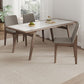 1/5/7 Pieces Modern Rectangle Sintered Stone Dining Set for Home