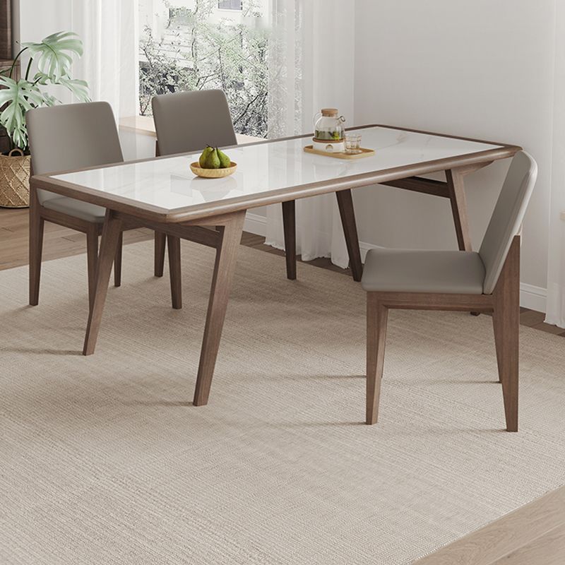 1/5/7 Pieces Modern Rectangle Sintered Stone Dining Set for Home