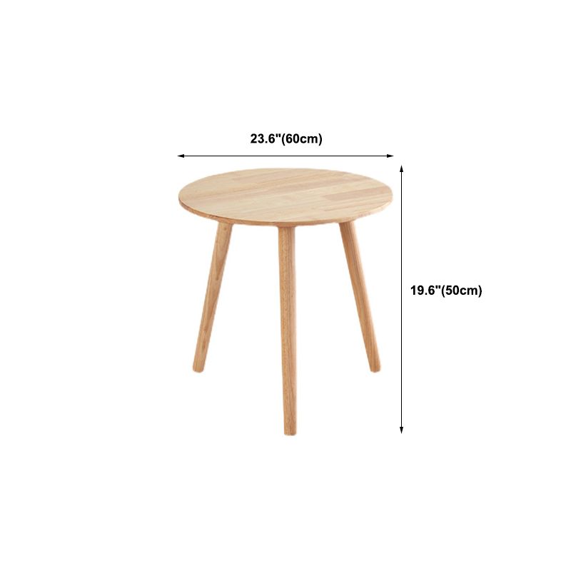 Contemporary Style Side End Table Solid Wood Round Sofa Side Accent Table Clearhalo 'Coffee & Accent Tables' 'End & Side Tables' 'end_side_tables' 'furn' 'furn_end_side_tables' 'Furniture' 'Living Room Furniture' 1200x1200_7505038b-662d-4982-b769-a5a45f2934cd