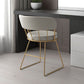 Scandinavian Style Open Back Chairs Armless Metal Dining Chairs