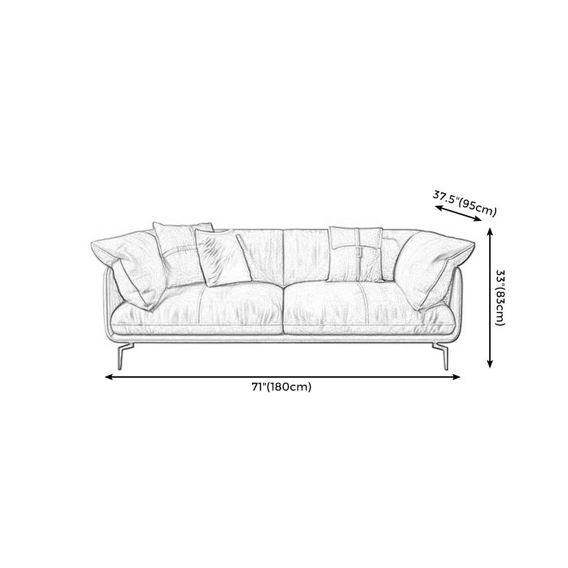 Recessed Arm Tan Contemporary Removable Cushions Faux Leather Sofa & Chaise Clearhalo 'furn' 'furn_sectionals' 'Furniture' 'furniture_sectionals' 'kitchen' 'kitchen_sectionals' 'Living Room Furniture' 'Sectionals' 1200x1200_750ace13-e24b-4bc8-9f20-b8055e464343