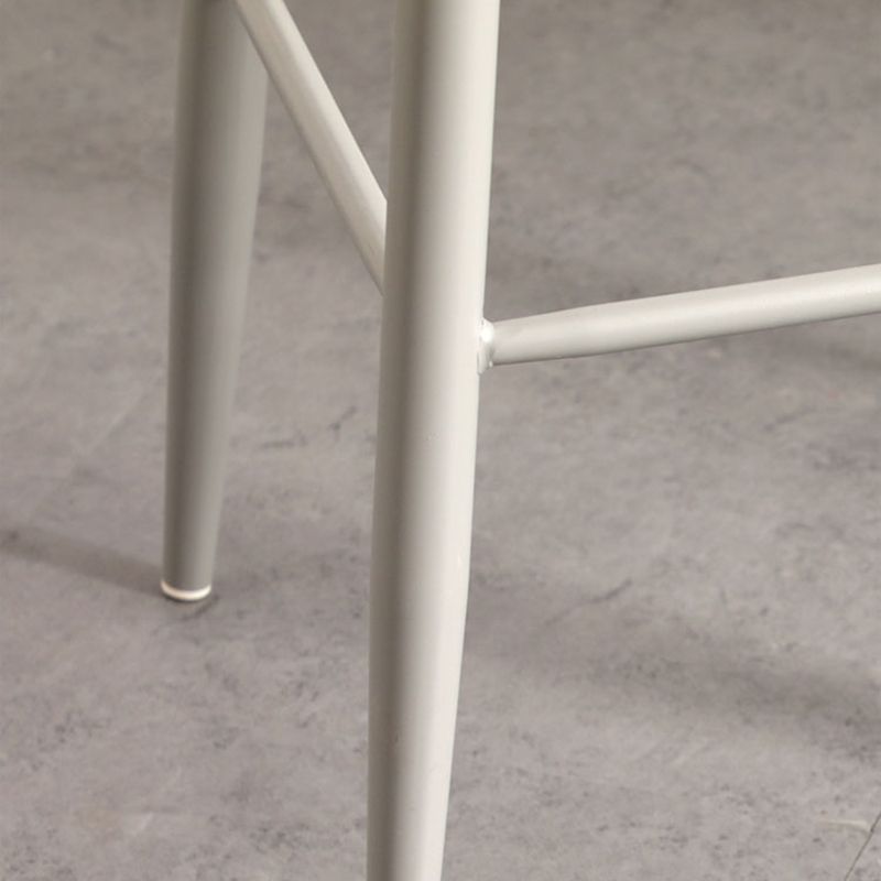 Scandinavian Style Bar-stool with Metal Legs Square Seat Counter Stool for Kitchen Bar Clearhalo 'Bar Furniture' 'Bar Stools' 'bar_stools' 'furn' 'furn_bar_stools' 'furniture_bar_stools' 'Kitchen & Dining Furniture' 'kitchen&dining_furn' 'kitchen' 'kitchen_furn' Furniture' 1200x1200_750c8eba-eb7a-4676-968c-44c543437328
