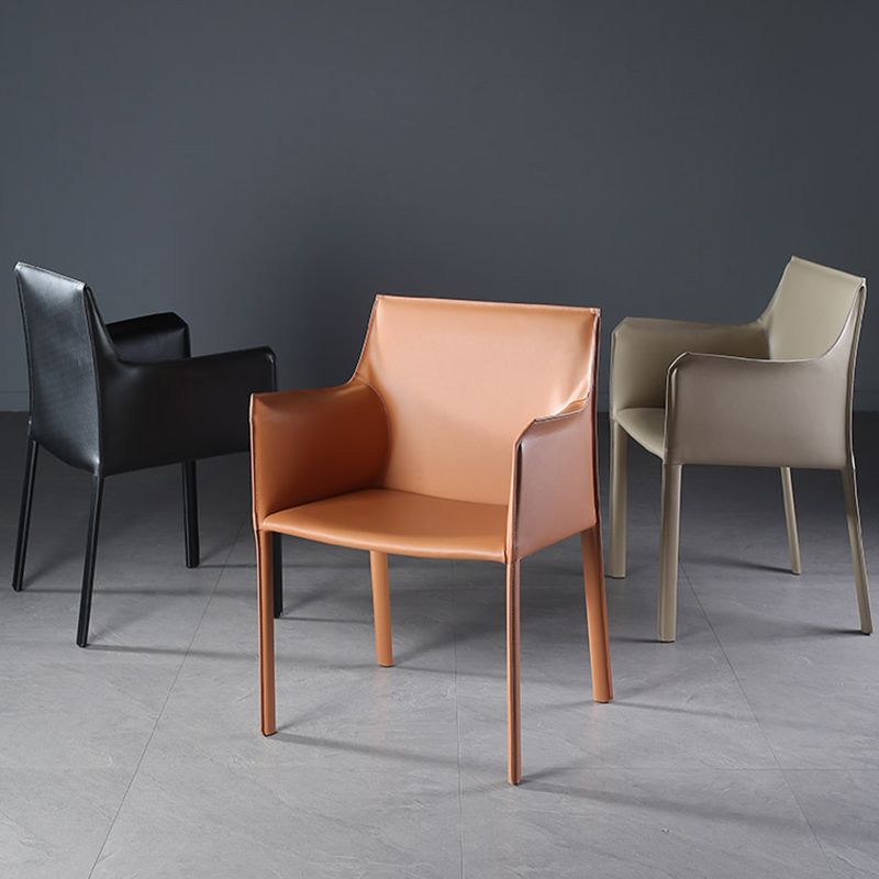 Silla de comedor contemporánea de la silla de cuero del hogar de cuero del hogar