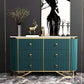 Commode en pierre de coffre de rangement Glam classique de 15,6 pouces de largeur avec 6 tiroirs