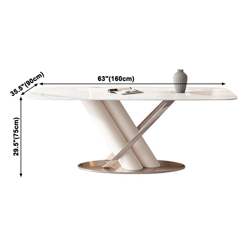 Rectangle Traditional Luxury Dining Table Sintered Stone Table with Pedestal Base Clearhalo ' dining_table' 'Dining Tables & Seating' 'Dining Tables' 'furn' 'furn_dining_table' 'Furniture' 'furniture_dining_table' 'Kitchen & Dining Furniture' 'kitchen&dining_furn' 'kitchen' 'kitchen_dining_table' 1200x1200_750fb171-3d01-49f4-b9a2-5db9d00a7402