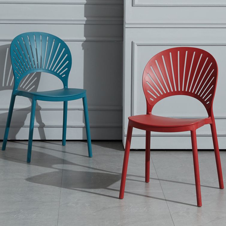 Scandinavian Plastic Armless Dining Chairs Indoor Stackable Side Chairs Clearhalo ' kitchen&dining_furn' 'Dining Chairs' 'Dining Tables & Seating' 'dining_chair' 'furn' 'furn_dining_chair' 'Furniture' 'furniture_dining_chair' 'Kitchen & Dining Furniture' 'kitchen' 1200x1200_7510a18f-2fbe-4bae-b9ba-3d4d96aa7040