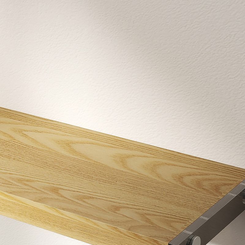 Contemporary Ash Console Accent Table with 2 Shelves for Hall