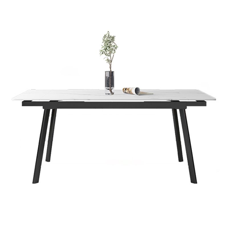 Industrial Style Rectangle Dining Table Extendable Dining Room Home Furniture Clearhalo ' dining_table' 'Dining Tables & Seating' 'Dining Tables' 'furn' 'furn_dining_table' 'Furniture' 'furniture_dining_table' 'Kitchen & Dining Furniture' 'kitchen&dining_furn' 'kitchen' 'kitchen_dining_table' 1200x1200_751346d5-d211-4fee-a13d-3476bb61f362