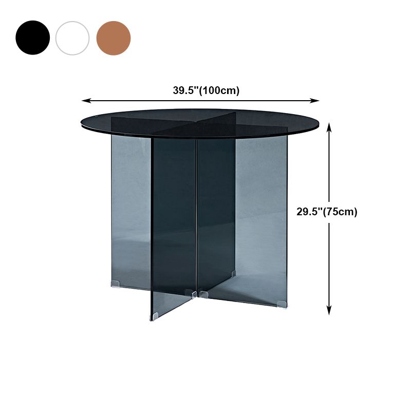 Modern Style Dinner Room Table Glass Dining Table for Home Use Clearhalo ' dining_table' 'Dining Tables & Seating' 'Dining Tables' 'furn' 'furn_dining_table' 'Furniture' 'furniture_dining_table' 'Kitchen & Dining Furniture' 'kitchen&dining_furn' 'kitchen' 'kitchen_dining_table' 1200x1200_75135fa7-c3e5-4e80-bd16-f99cd269850e