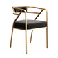 Metal Scandinavian Glam Kitchen Dining Room Arm Chair Open Back Chair Clearhalo ' kitchen&dining_furn' 'Dining Chairs' 'Dining Tables & Seating' 'dining_chair' 'furn' 'furn_dining_chair' 'Furniture' 'furniture_dining_chair' 'Kitchen & Dining Furniture' 'kitchen' 1200x1200_75151424-274b-479e-a54b-d3dab79c7e33