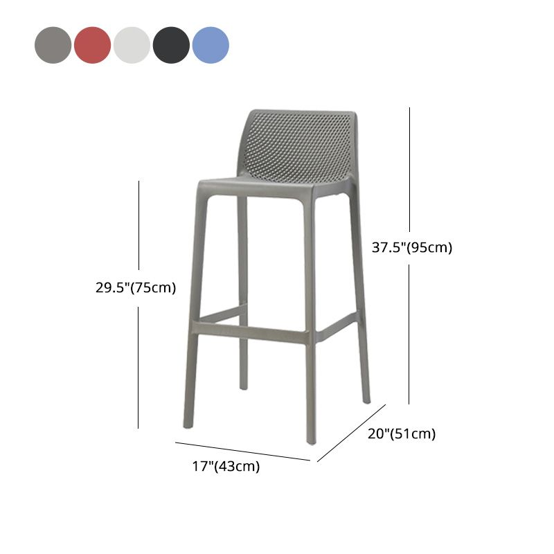 Modern Style Plastic Bar Stool with Footrest and Stackable Bistro Simple Bar Stool Clearhalo 'Bar Furniture' 'Bar Stools' 'bar_stools' 'furn' 'furn_bar_stools' 'furniture_bar_stools' 'Kitchen & Dining Furniture' 'kitchen&dining_furn' 'kitchen' 'kitchen_furn' Furniture' 1200x1200_75156868-38f8-42be-ada2-42d7bba8381d