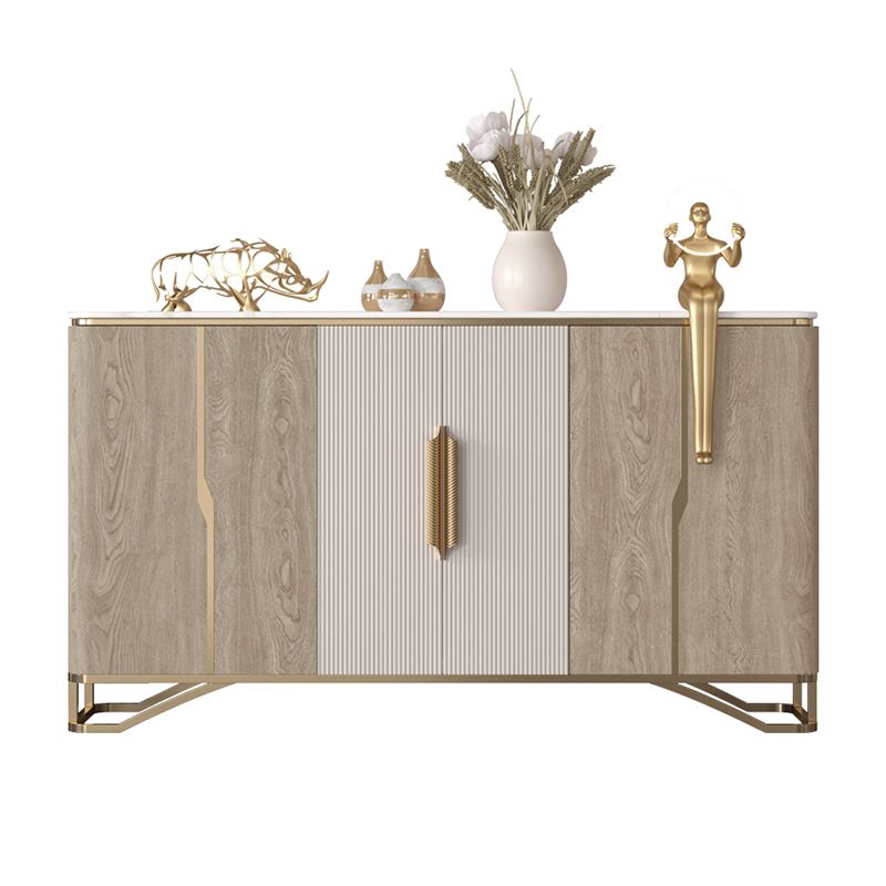 Tavolo da tavolo da tavolo a buffet glam tavolo da sideboard con porte per soggiorno