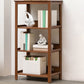 Modern Open Bookshelf Rectangle Wood Bookcase with Shelves for Home