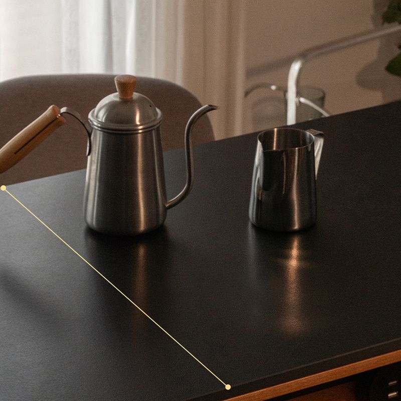 Mesa de comedor con tapa de piedra, mesa de bar de forma libre con base de almacenamiento
