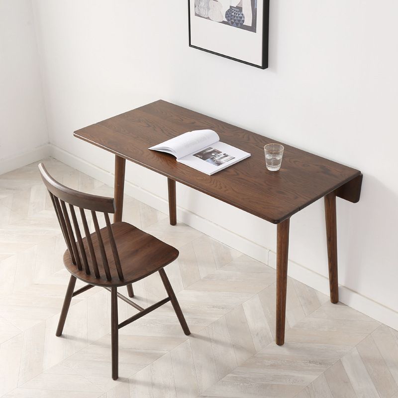 Rectangle White Oak Solid Wood Table Foldable Dining Table with 4 Legs for Restaurant Clearhalo ' dining_table' 'Dining Tables & Seating' 'Dining Tables' 'furn' 'furn_dining_table' 'Furniture' 'furniture_dining_table' 'Kitchen & Dining Furniture' 'kitchen&dining_furn' 'kitchen' 'kitchen_dining_table' 1200x1200_751d4d86-abb5-4ba3-9f3b-ca49a61b609c