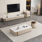 Contemporary Media Console Stone TV Media Stand with 4 Drawers Clearhalo 'furn' 'furn_tv_stands_entertainment_centers' 'Furniture' 'Living Room Furniture' 'TV Stands & Entertainment Centers' 'TV Stands & Media Storage Furniture' 'tv_stands_entertainment_centers' 1200x1200_751e0981-f66f-4c67-8e5b-e7d69189aac8
