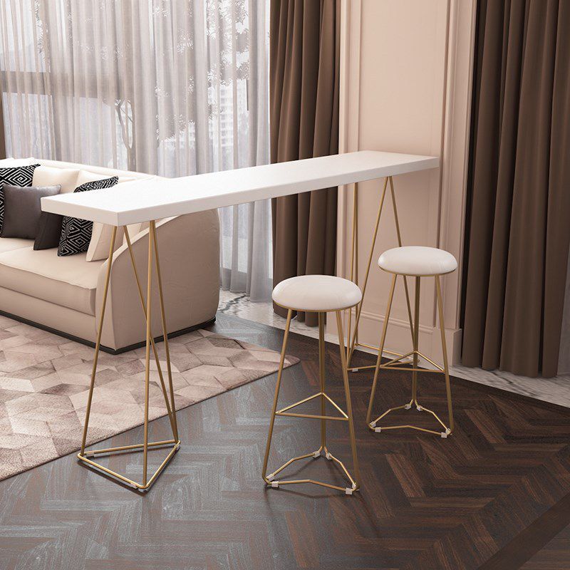 Traditional Luxury Dining Table Solid Wood Bar Table Rectangle Bar Table Clearhalo 'Bar Furniture' 'Bar Tables' 'bar_tables' 'furn' 'furn_bar_tables' 'Furniture' 'Kitchen & Dining Furniture' 1200x1200_752055fb-a88c-4f7c-8fbc-cf5fef872461