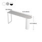Cafe and Break-room Bistro Accent Dining Table Modern Stone Double Pedestal Counter Table Clearhalo 'Bar Furniture' 'Bar Tables' 'bar_tables' 'furn' 'furn_bar_tables' 'Furniture' 'furniture_bar_tables' 'Kitchen & Dining Furniture' 'kitchen&dining_furn' 'kitchen' 1200x1200_7520a156-bd36-4f48-b09c-f1222fba18ff