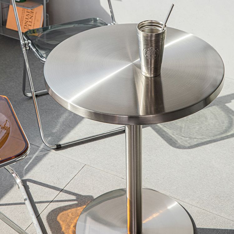 Industrial Style Dining Table Stainless Steel Dining Table for Coffee Shop Clearhalo ' dining_table' 'Dining Tables & Seating' 'Dining Tables' 'furn' 'furn_dining_table' 'Furniture' 'furniture_dining_table' 'Kitchen & Dining Furniture' 'kitchen&dining_furn' 'kitchen' 'kitchen_dining_table' 1200x1200_752355cd-8f69-458d-b40b-e3639e0a40b0
