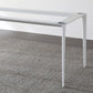 Contemporary Sintered Stone Top White Dining Table Rectangle Shape Dining Table with 4 Legs Base Clearhalo ' dining_table' 'Dining Tables & Seating' 'Dining Tables' 'Furniture' 'furniture_dining_table' 'Kitchen & Dining Furniture' 'kitchen&dining_furn' 'kitchen' 'kitchen_dining_table' 1200x1200_7524a302-8c72-4352-8941-391c85508f3a
