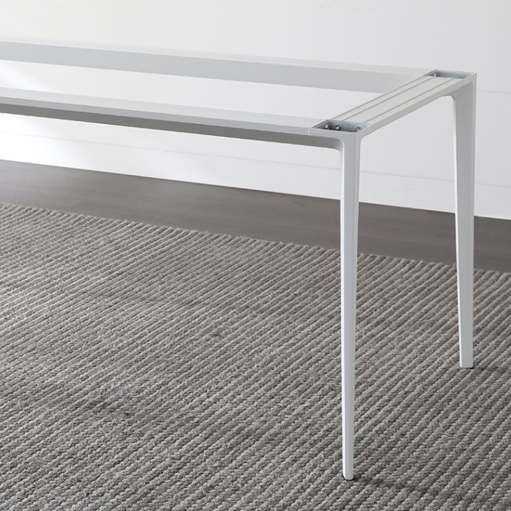 Contemporary Sintered Stone Top White Dining Table Rectangle Shape Dining Table with 4 Legs Base Clearhalo ' dining_table' 'Dining Tables & Seating' 'Dining Tables' 'Furniture' 'furniture_dining_table' 'Kitchen & Dining Furniture' 'kitchen&dining_furn' 'kitchen' 'kitchen_dining_table' 1200x1200_7524a302-8c72-4352-8941-391c85508f3a