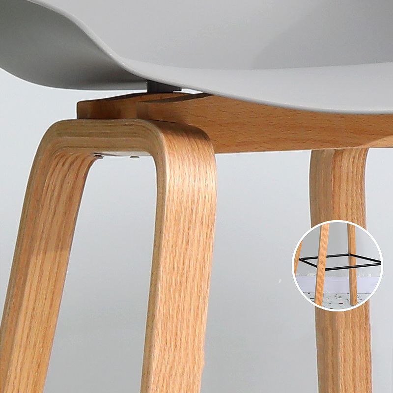 30-inch Modern Beech Wood Barstool Simple Backless Indoor Tall Stool with Plastic Seat Clearhalo 'Bar Furniture' 'Bar Stools' 'bar_stools' 'furn' 'furn_bar_stools' 'Furniture' 'furniture_bar_stools' 'Kitchen & Dining Furniture' 1200x1200_75250bf1-32a5-42a5-bf1c-32bb08ebef92