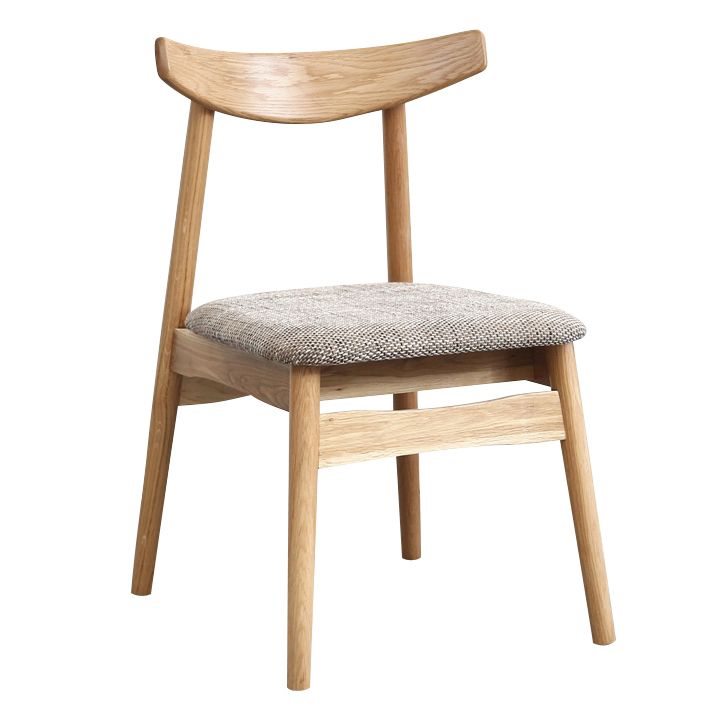 Scandinavian White Oak Open Side Chair Light Color Wood Dining Chair with Natural Legs Clearhalo ' kitchen&dining_furn' 'Dining Chairs' 'Dining Tables & Seating' 'dining_chair' 'Furniture' 'furniture_dining_chair' 'Kitchen & Dining Furniture' 'kitchen' 1200x1200_7525401c-4664-4f50-a0cc-775f6c88043c