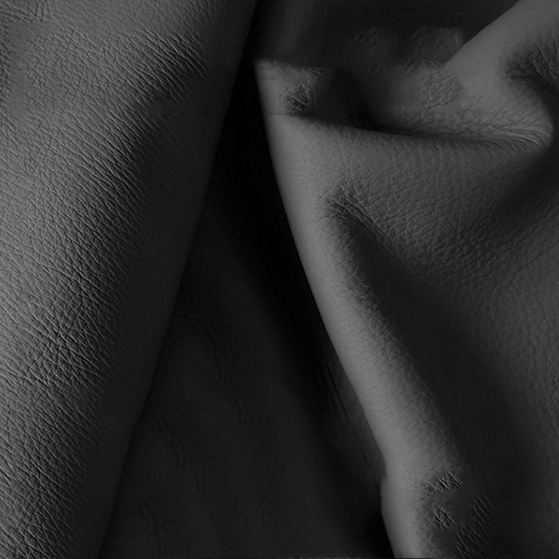 Set sezionale moderno, divano sezionale a braccio quadrato in pelle vera, marrone