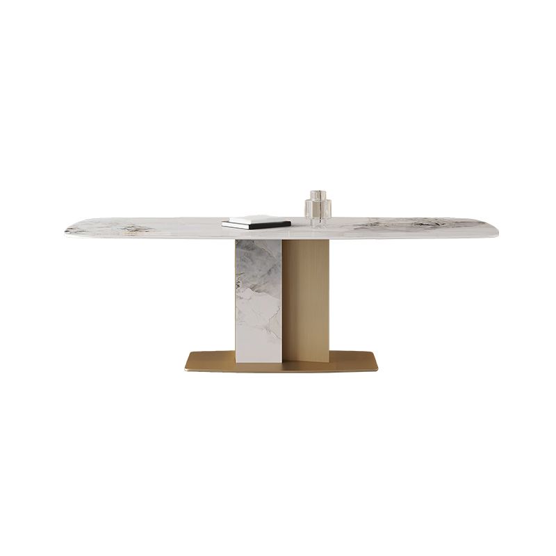 Modern Dining Furniture Set 1/4/5/7 Pcs Sintered Stone Dining Table with Chairs Clearhalo 'Dining Room Sets' 'Dining Tables & Seating' 'dining_room_set' 'furn' 'furn_dining_room_set' 'Furniture' 'Kitchen & Dining Furniture' 1200x1200_7527ca99-faa0-49c7-ab75-3c1da4179468