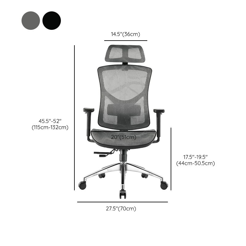 Modern Slide Office Chair Removable Arms Adjustable Seat Height Desk Chair Clearhalo 'furn' 'furn_office_chair' 'Furniture' 'Office Chairs' 'Office Furniture' 'office_chair' 1200x1200_7528aeb7-1cec-4ba3-a567-681787eee063