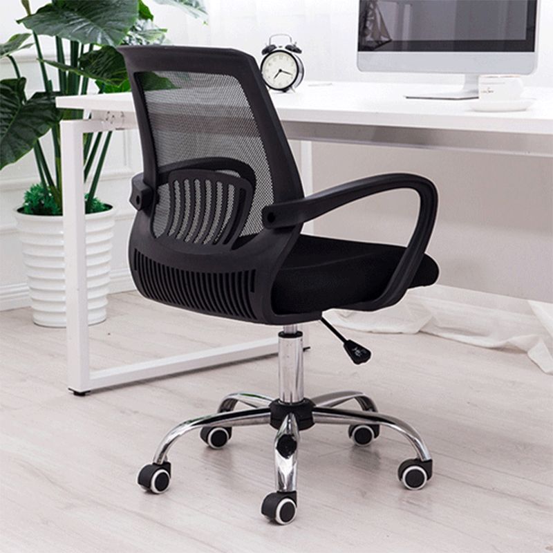 Vaste armen moderne bureaustoel Swivel Lumbar Support Bureau voorzitter